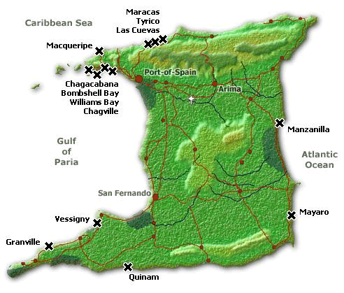 Karte Trinidad